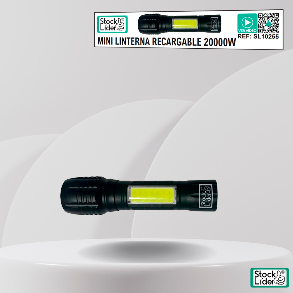 Mini linterna recargable 20000W - Producto de alta calidad para tu hogar