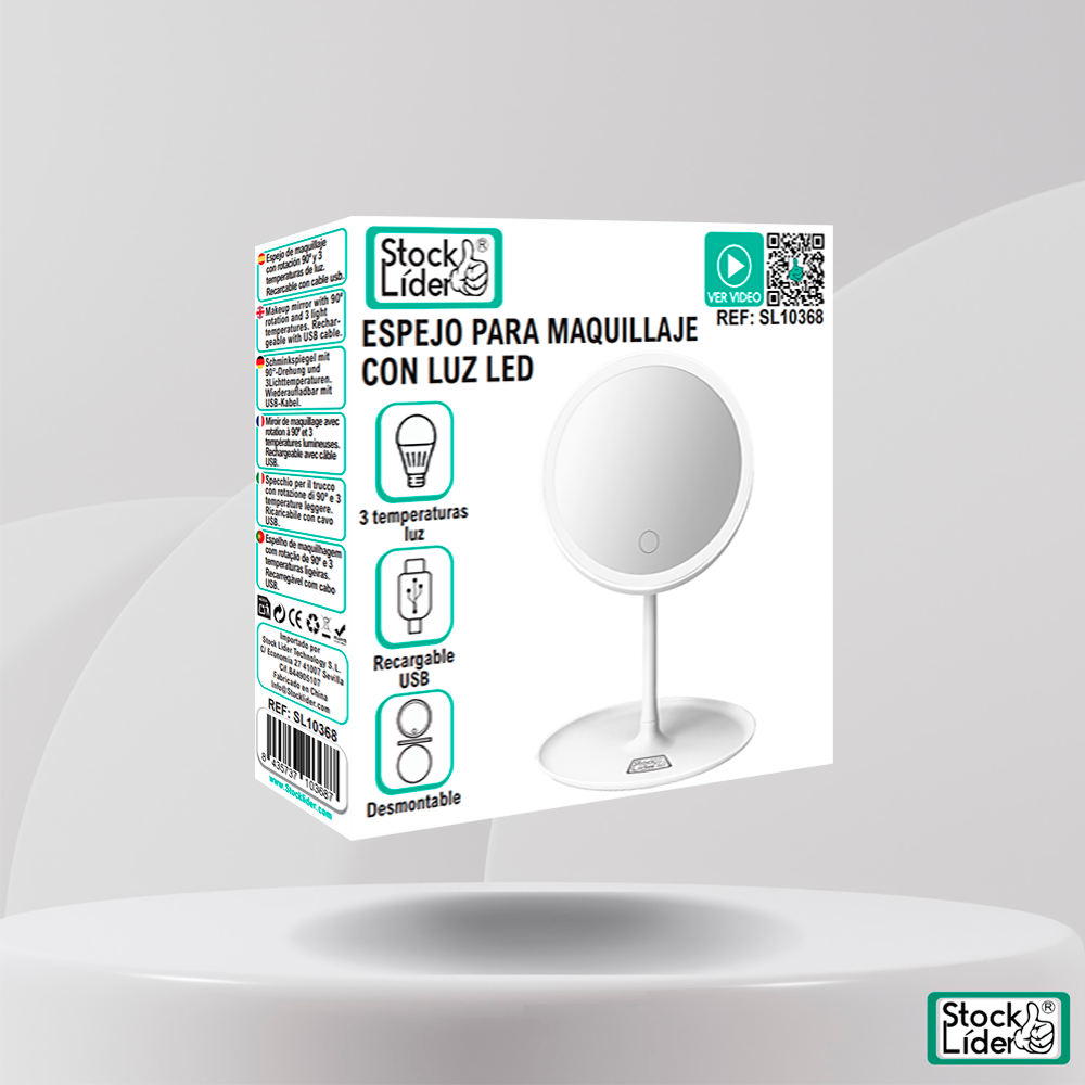 Espejo para maquillaje con luz LED - Producto de alta calidad para tu hogar