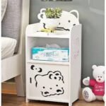 Mesita de Noche Blanca con Tres Niveles - Producto de alta calidad para tu hogar