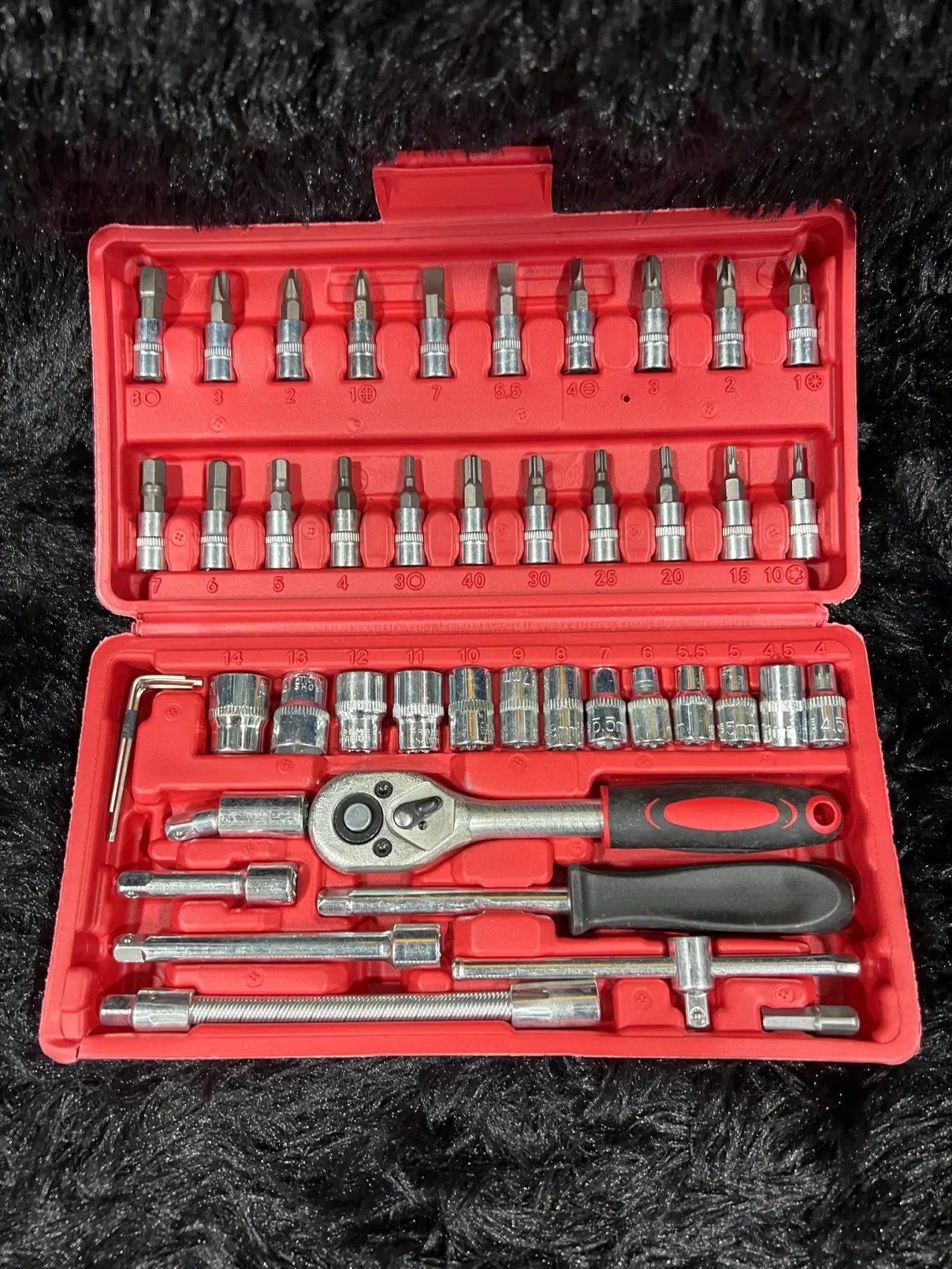 Caja de dados con LLave, de 46 piezas - Producto de alta calidad para tu hogar