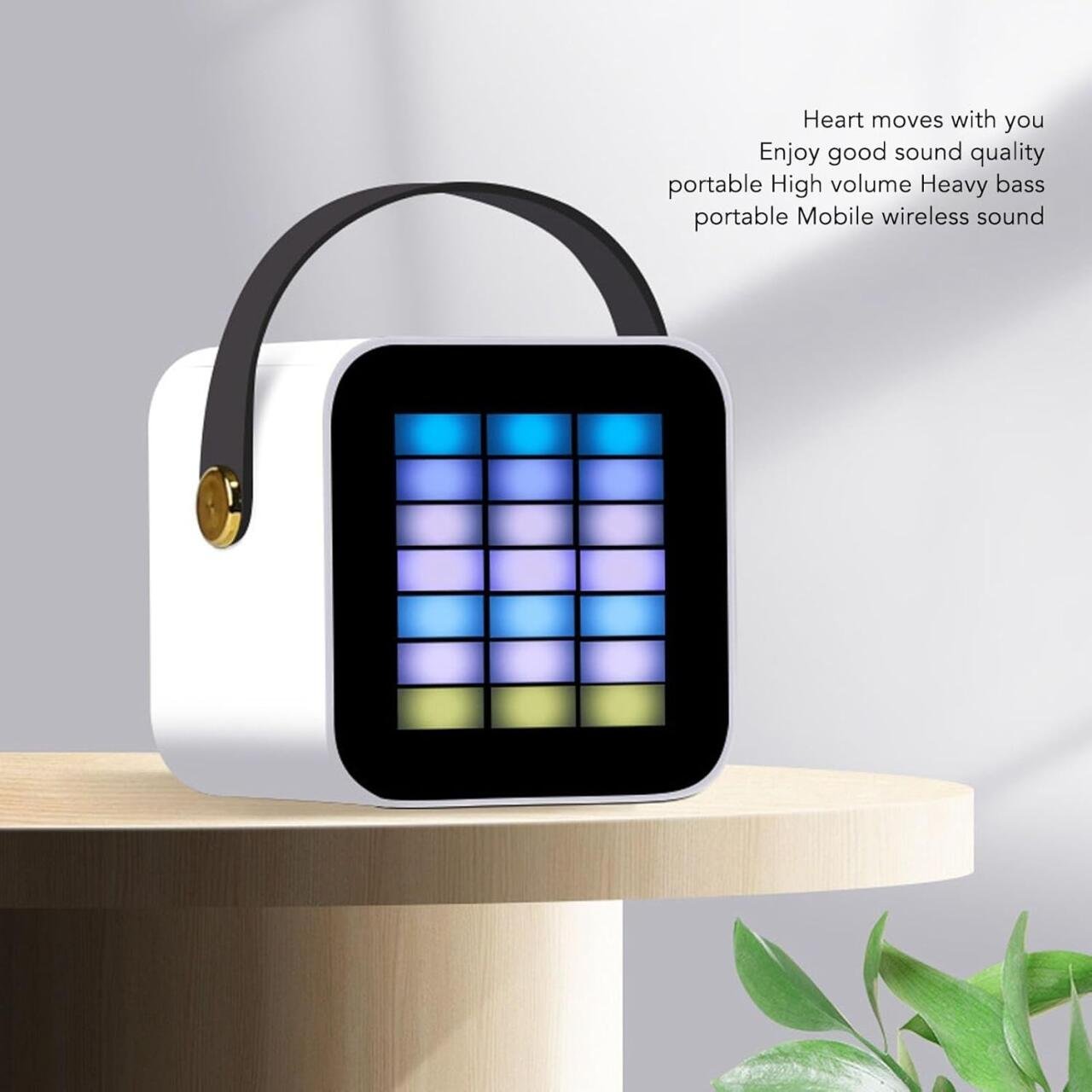 Mini Micrófono con Altavoz Bluetooth con Luz RGB - Producto de alta calidad para tu hogar - Imagen 3