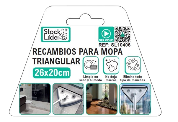 Recambios para mopa triangular - Producto de alta calidad para tu hogar - Imagen 3
