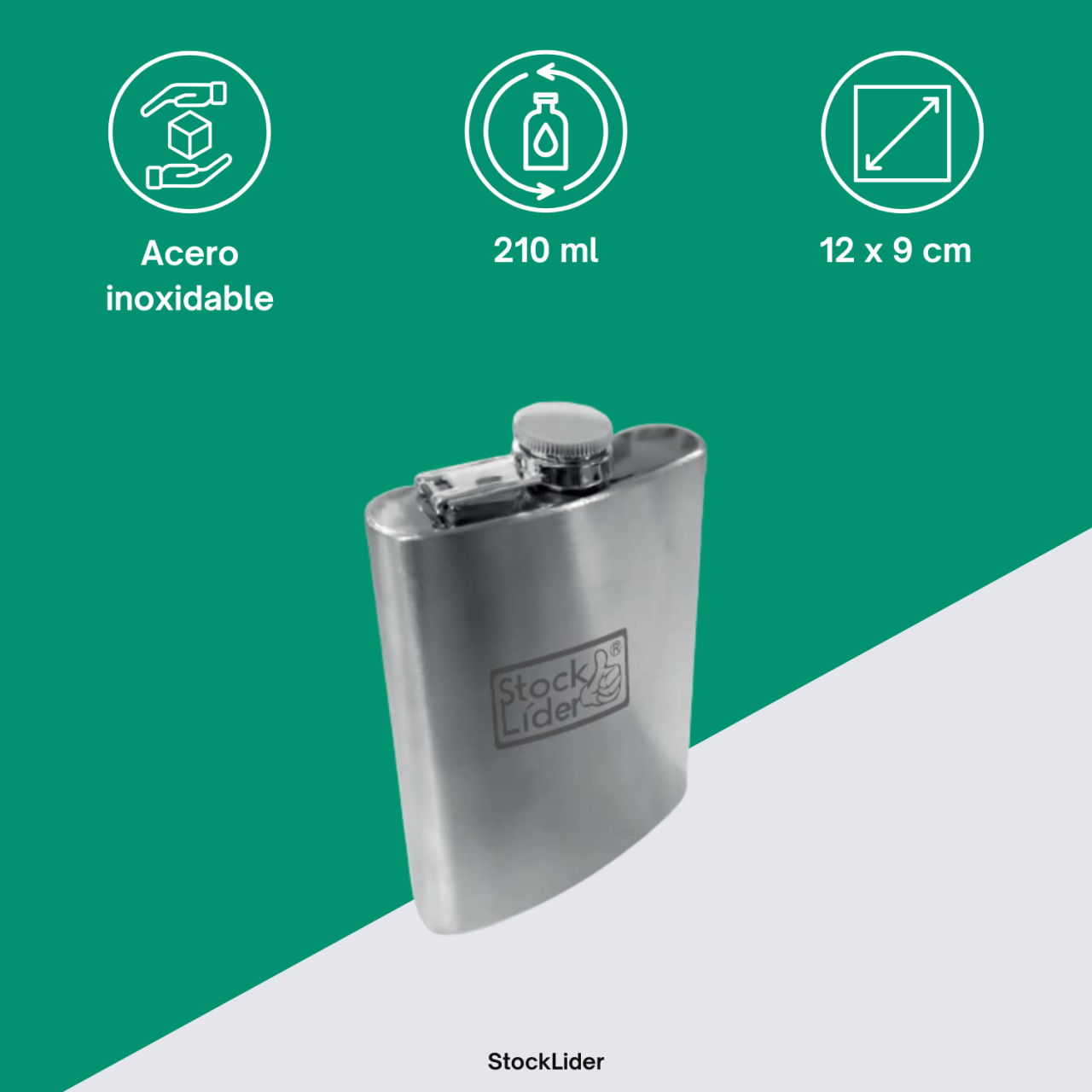 Petaca de acero inoxidable - Producto de alta calidad para tu hogar - Imagen 3