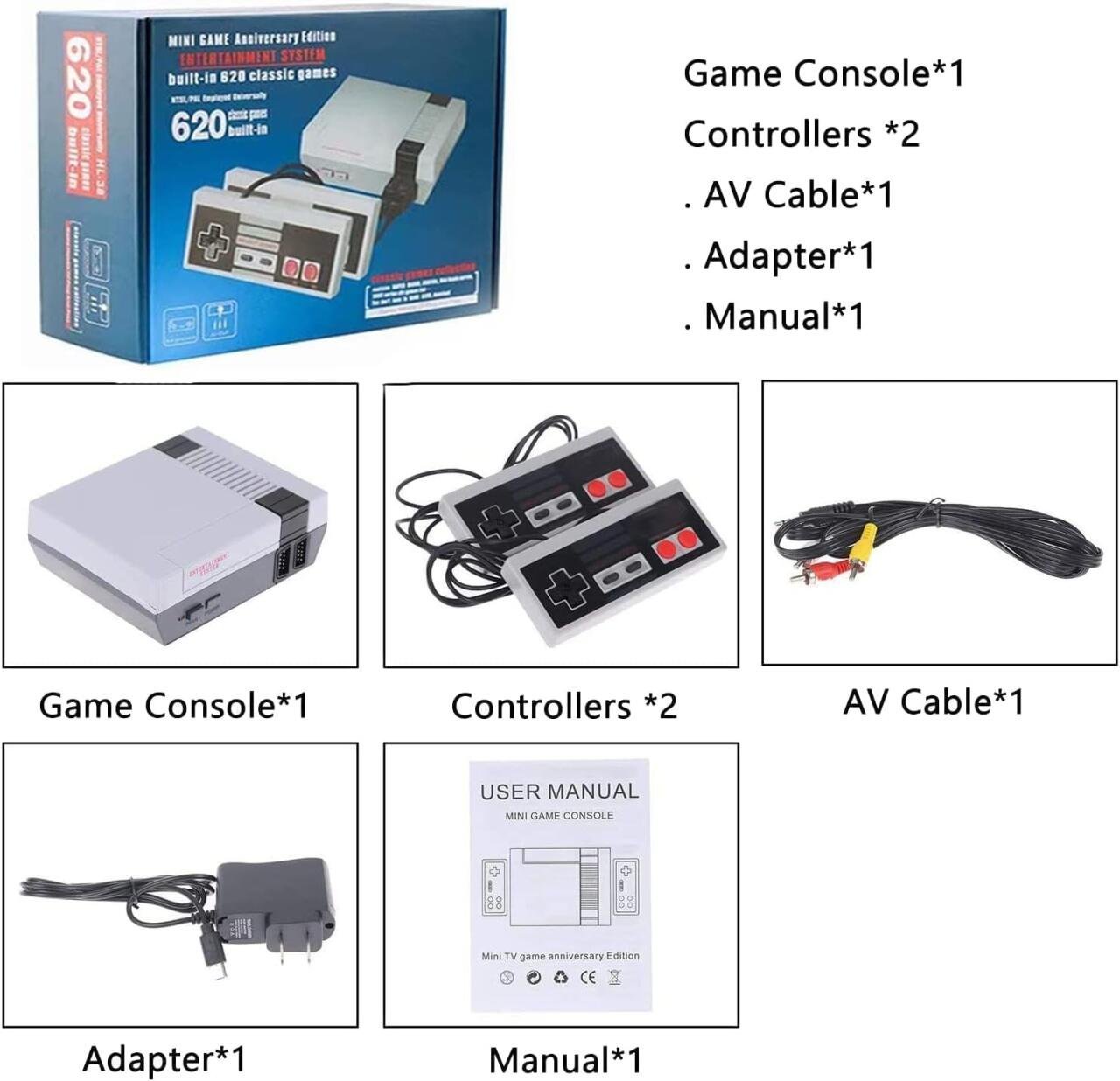 Consola retro 620 juegos - Producto de alta calidad para tu hogar - Imagen 2