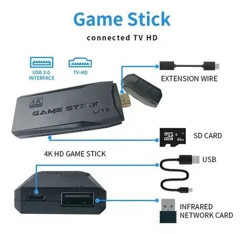 Game Stick 4K Retro Gaming en Alta Definición - Producto de alta calidad para tu hogar - Imagen 4