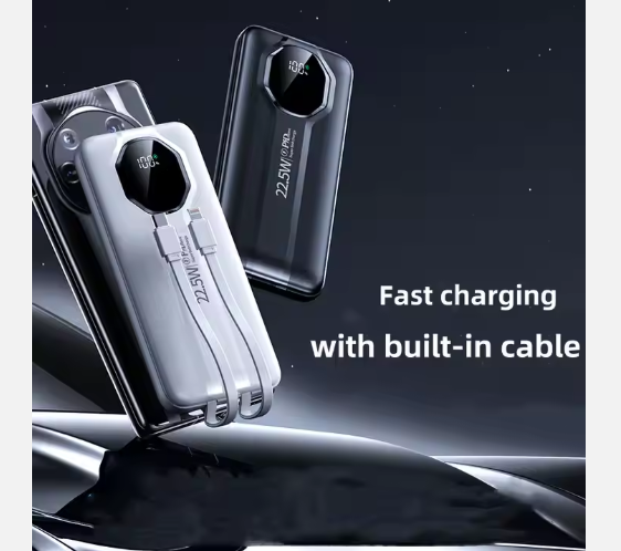 Power Bank 10000?mAh PD 22,5W con Cables Integrados Potencia Total en la Palma de tu Mano - Producto de alta calidad para tu hogar - Imagen 2