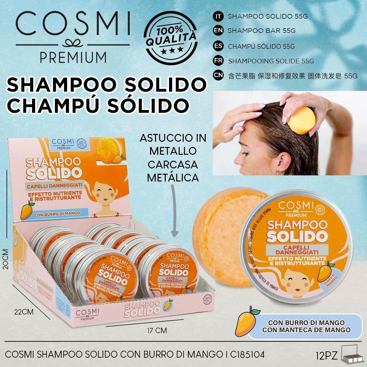 ?? Champú Sólido de Mango 55g Limpieza Natural, Aroma Exquisito y Cero Plástico - Producto de alta calidad para tu hogar - Imagen 3