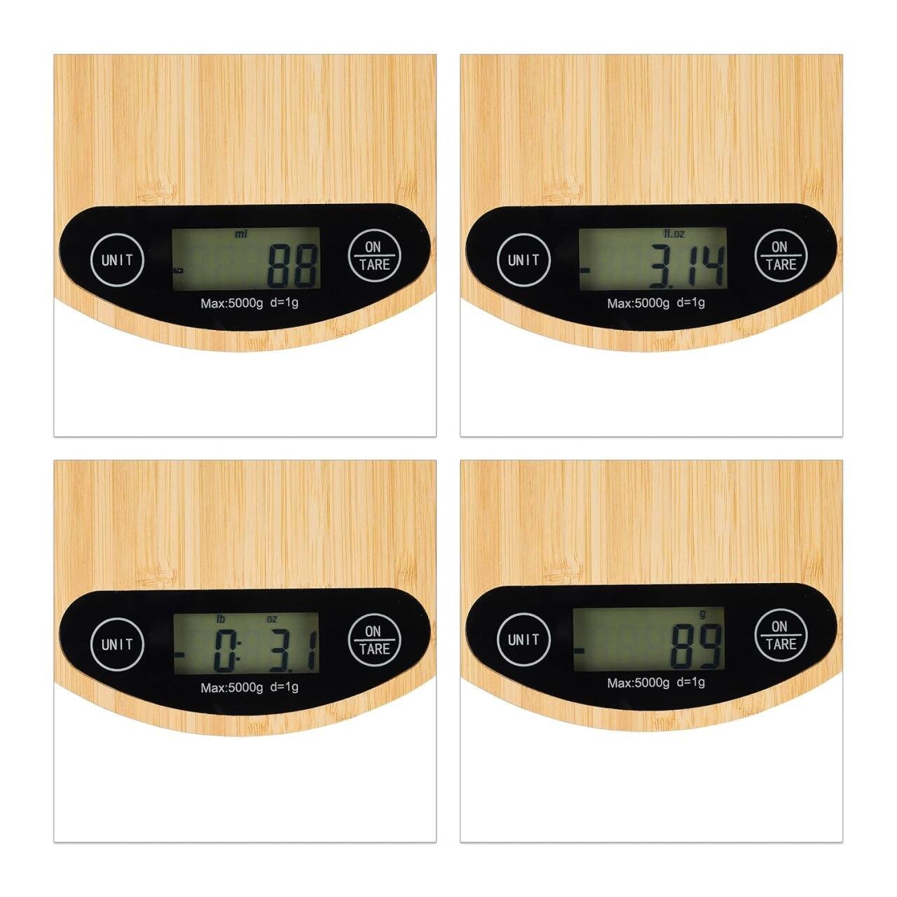 Balanza de Cocina Digital de Bambú Precisión, Estilo y Sostenibilidad - Producto de alta calidad para tu hogar - Imagen 4