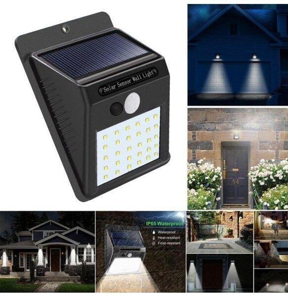 PACK DE 3 FOCOS SOLARES SENSOR LED-30 - Producto de alta calidad para tu hogar