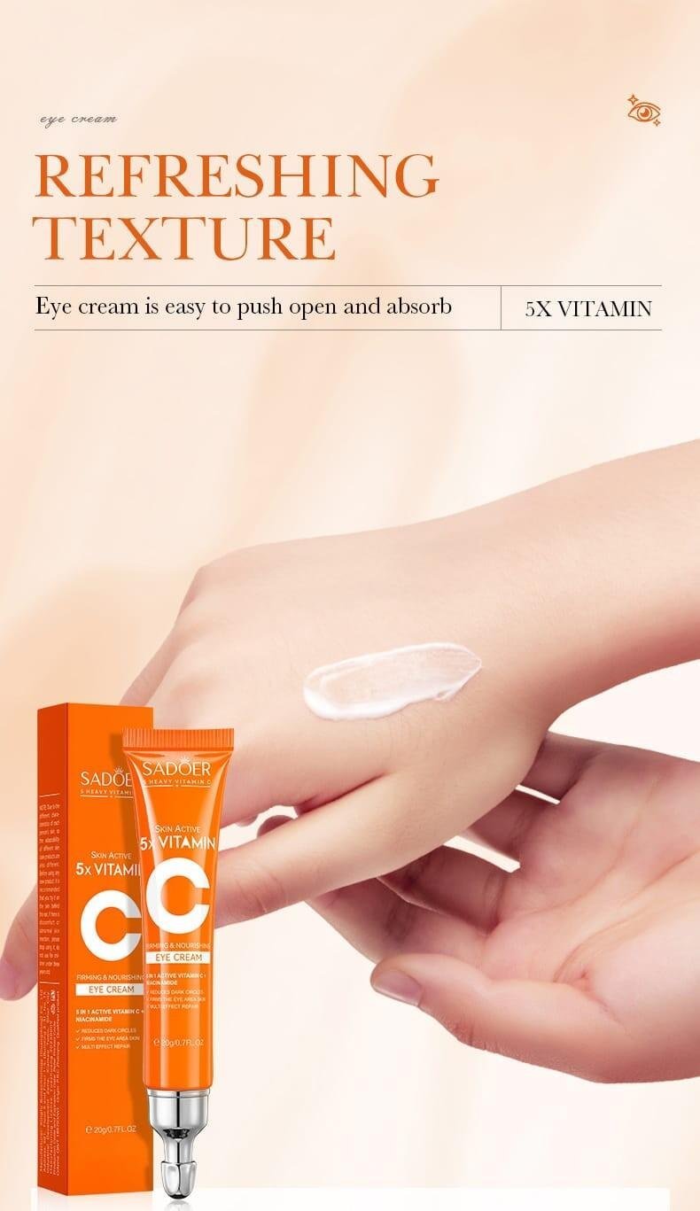 Contorno de Ojos Iluminador con Vitamina C Activa + Niacinamida 20ml Despierta tu Mirada al Instante - Producto de alta calidad para tu hogar - Imagen 3