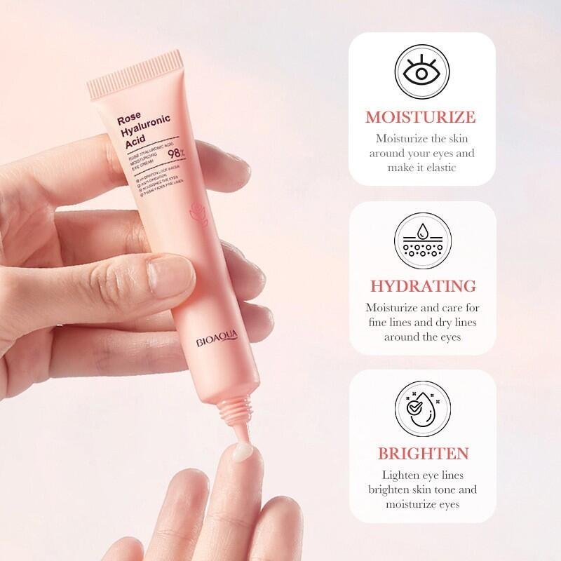 Contorno de Ojos Hidratante con Ácido Hialurónico y Rosa 20g - Producto de alta calidad para tu hogar - Imagen 3