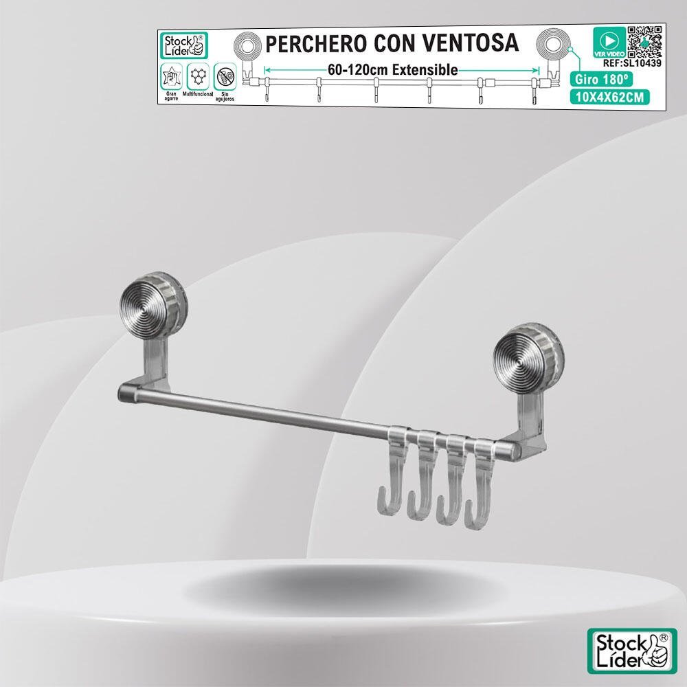 Perchero con ventosa - Producto de alta calidad para tu hogar