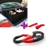 Pack Para Coche Aspirador De Coche Con luz & Organizador de maletero - Producto de alta calidad para tu hogar