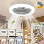 Lampara y ventilador de techo 2en1- LED multifuncionales con control remoto - Producto de alta calidad para tu hogar