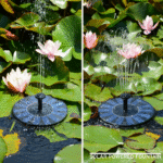 Fuente solar flotante y ecológica para jardines, estanques y piscinas - Producto de alta calidad para tu hogar