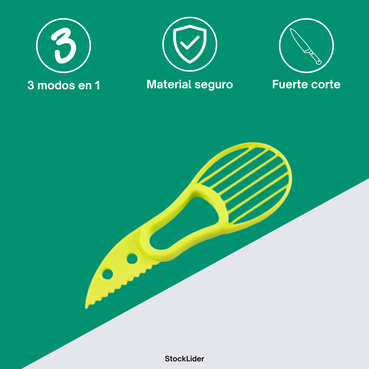 Cortador de aguacate 3 en 1 - Producto de alta calidad para tu hogar - Imagen 4