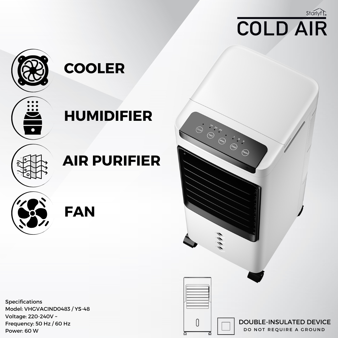 Climatizador, humidificador y purificador portátil - Producto de alta calidad para tu hogar - Imagen 4