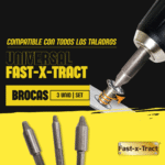 Set de 3 brocas metálicas para extraer tornillos y tuercas - Producto de alta calidad para tu hogar