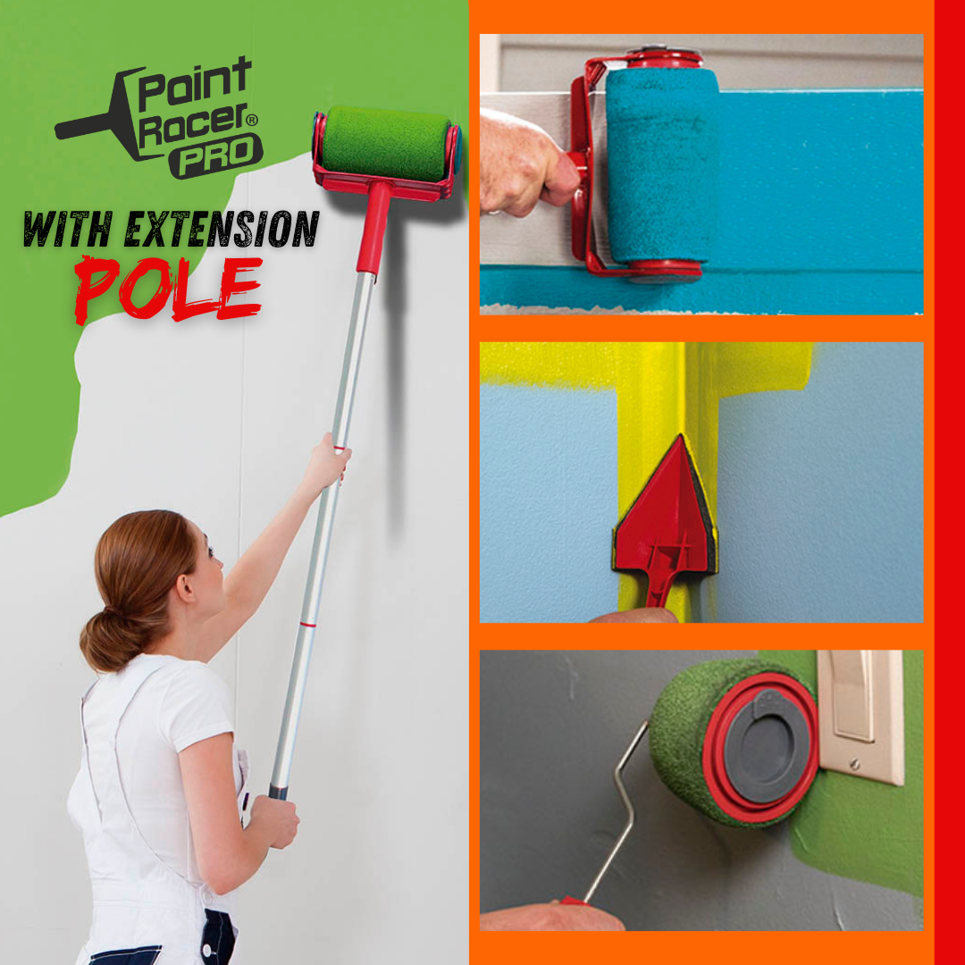 Rodillo de pintura recargable con palo extensible para áreas difíciles - Producto de alta calidad para tu hogar