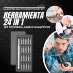 Set de destornilladores 24 en 1 con puntas magnéticas - Producto de alta calidad para tu hogar