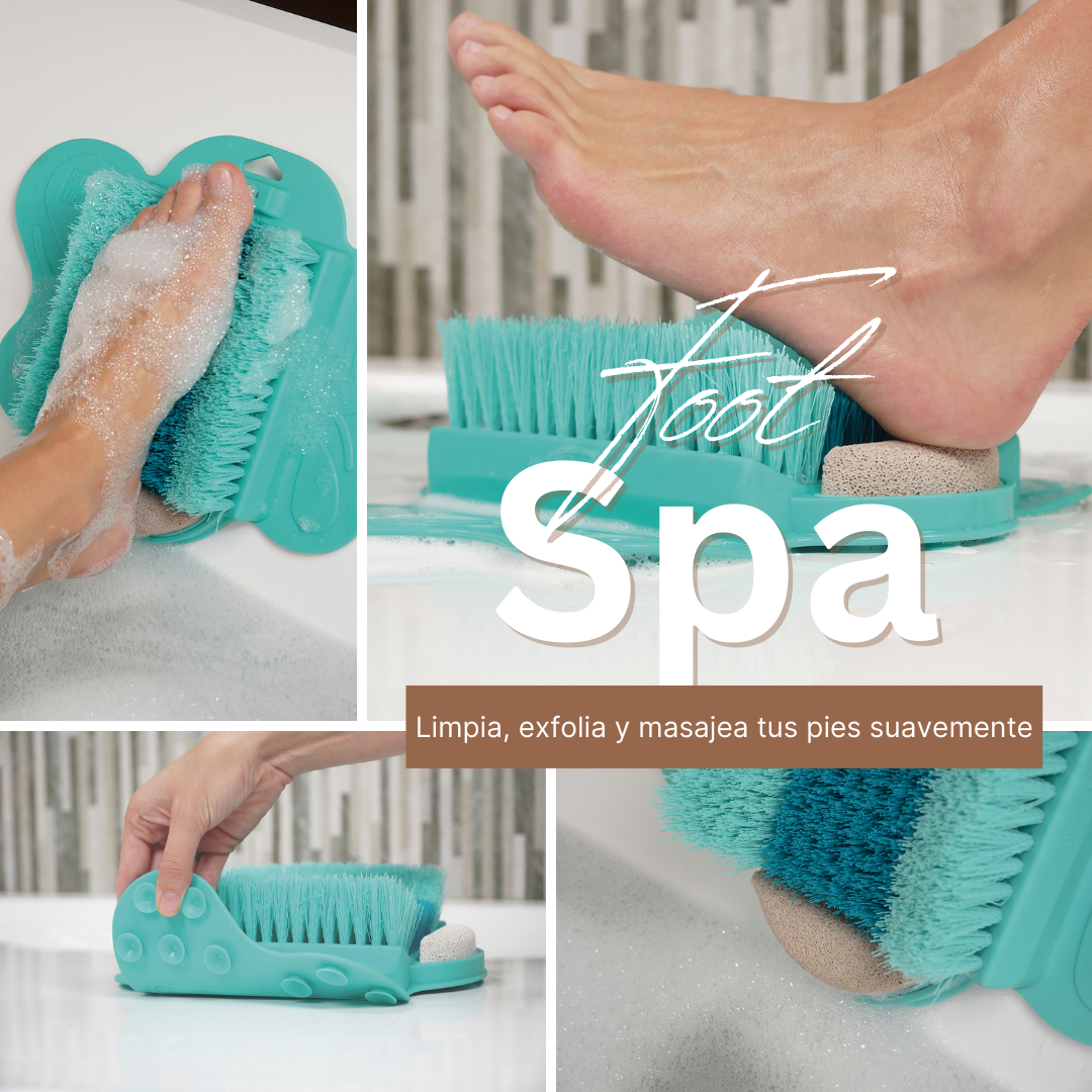 Cepillo para pies 3 en 1 que limpia, exfolia y masajea - Producto de alta calidad para tu hogar
