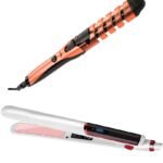 Pack Plancha Alisadora Con Placas Cerámica Y Rizador De Pelo De Cerámica Espiral - Producto de alta calidad para tu hogar