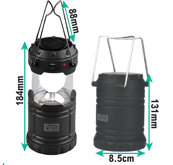 Lámpara camping solar y de pilas - Producto de alta calidad para tu hogar - Imagen 4