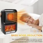 Mini Calefactor Eléctrico Portátil con Control Remoto  Calor Rápido y Seguro - Producto de alta calidad para tu hogar