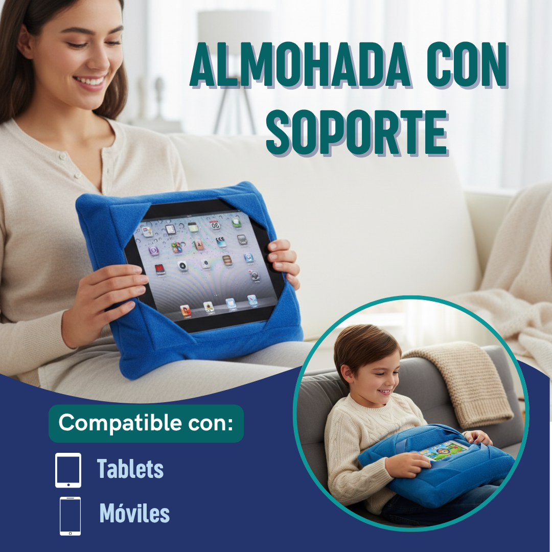 Almohada ergonómica con soporte para tablet y smartphone - Producto de alta calidad para tu hogar