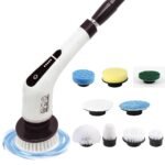 Cepillo de limpieza eléctrico giratorio con 9 cabezales para baño, cocina y coche - Producto de alta calidad para tu hogar