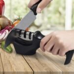 Afilador Profesional con Mango Ergonómico de Uso Manual para Afilar y Pulir Cuchillos - Producto de alta calidad para tu hogar