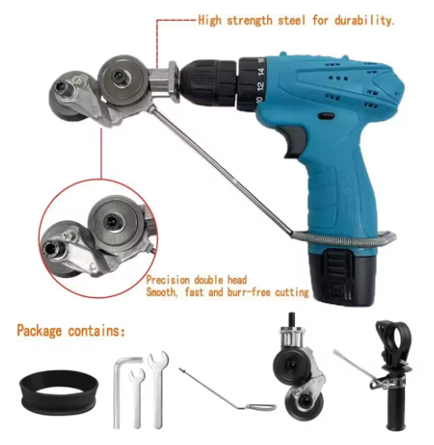Taladro Eléctrico 48V con Set de 24 Piezas + Cortador de Lámina Galvanizada Potencia Profesional y Precisión Total - Producto de alta calidad para tu hogar - Imagen 3
