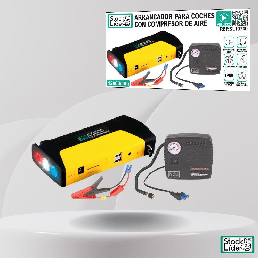 Arrancador para coches con compresor de aire - Producto de alta calidad para tu hogar