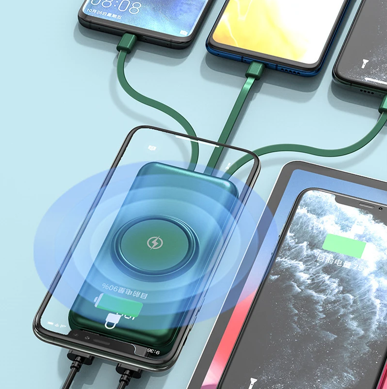 Powerbank carga inalámbrico y cables - Producto de alta calidad para tu hogar - Imagen 4