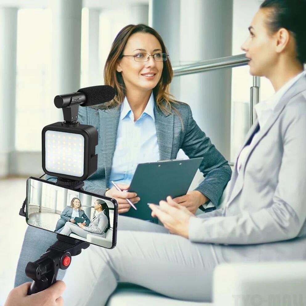 MICRÓFONO CON LED Y SOPORTE - Producto de alta calidad para tu hogar - Imagen 3