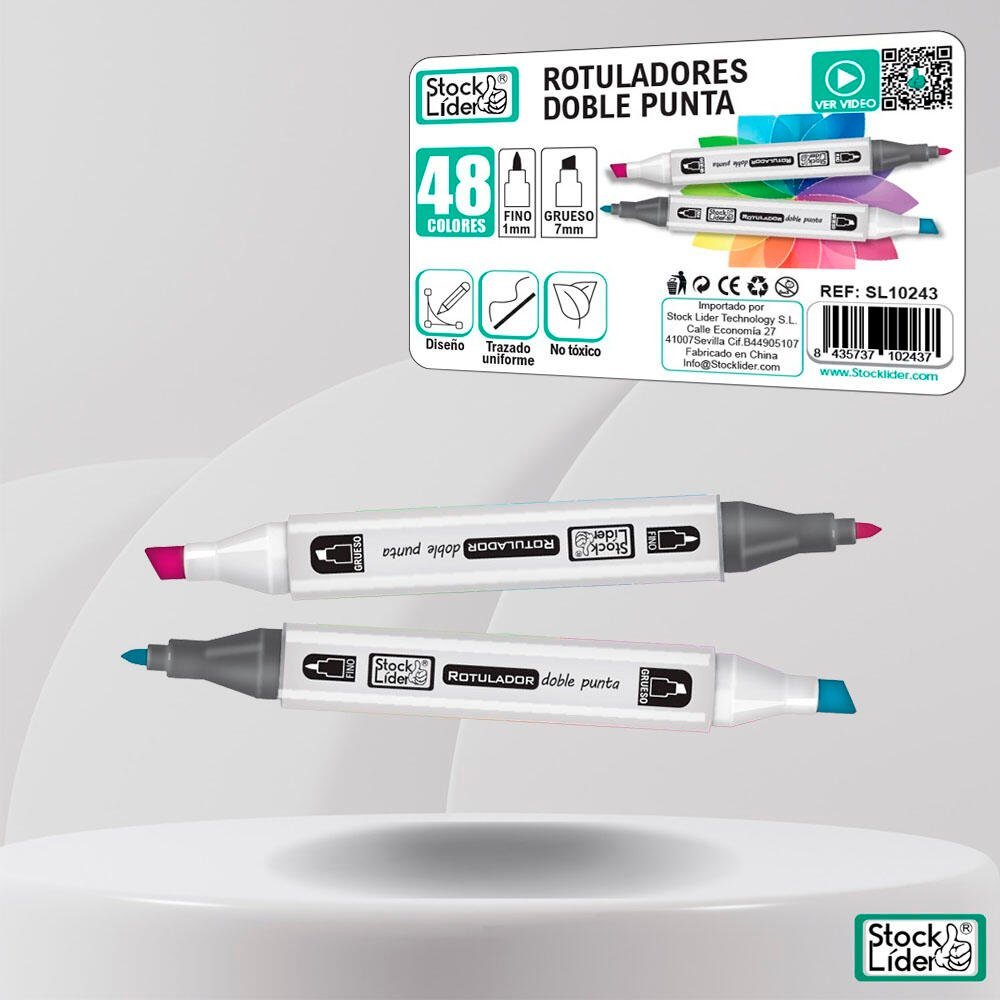 Rotulador marcador doble 48 - Producto de alta calidad para tu hogar