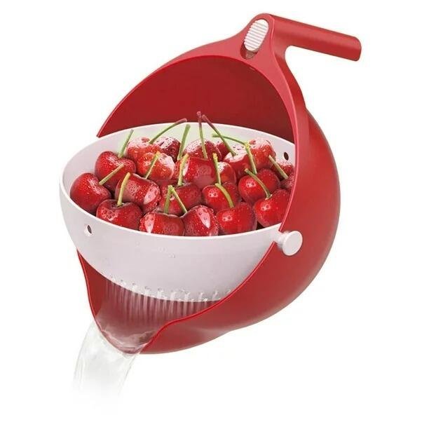 Colador giratorio doble capa escurridor - Producto de alta calidad para tu hogar - Imagen 4