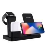 Cargador 3 en 1 Inalámbrico  Carga Teléfono, Reloj y Audífonos al Mismo Tiempo - Producto de alta calidad para tu hogar