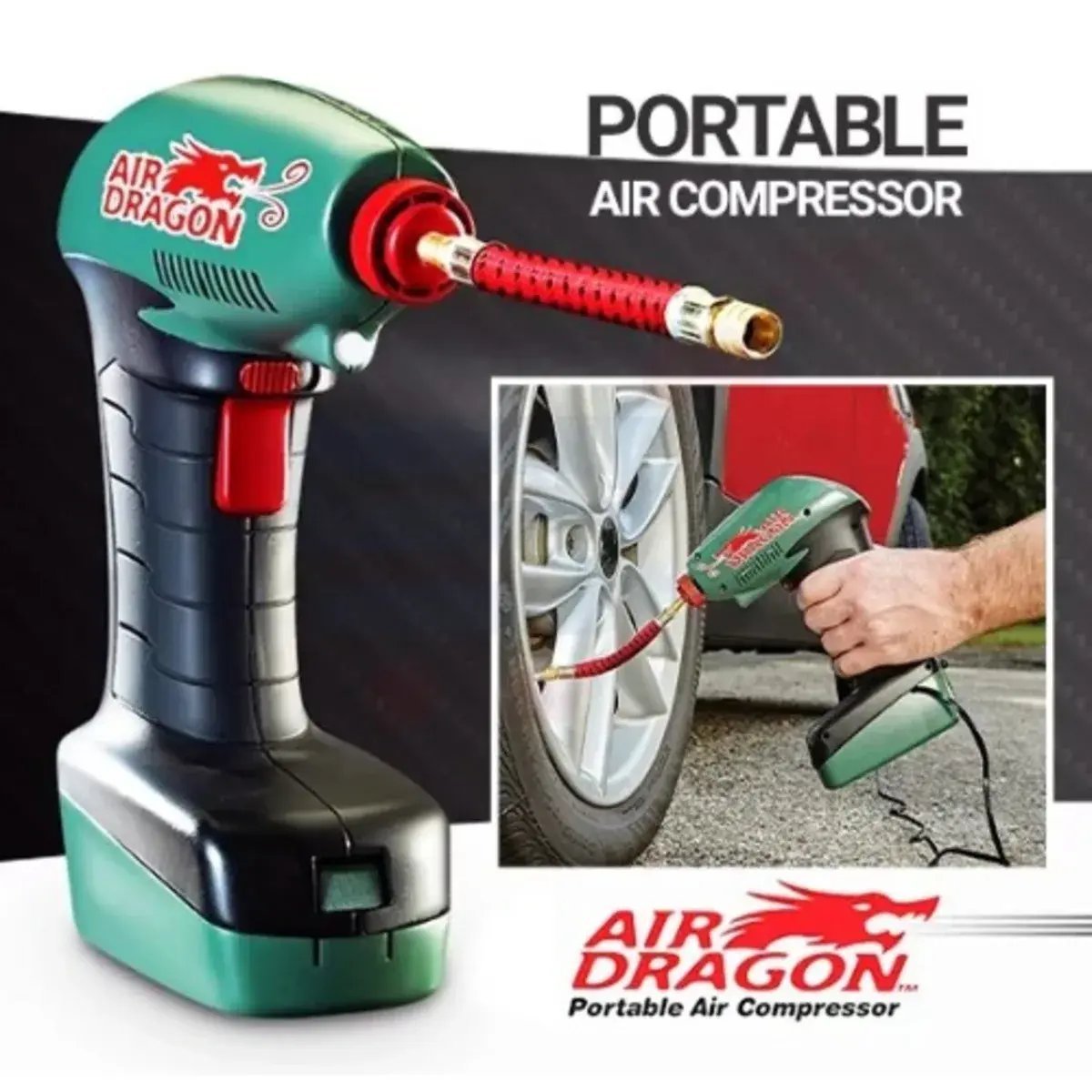 Compresor de aire portatil -Air Dragon - Producto de alta calidad para tu hogar
