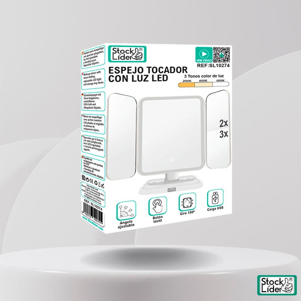 Espejo tocador con luz LED - Producto de alta calidad para tu hogar