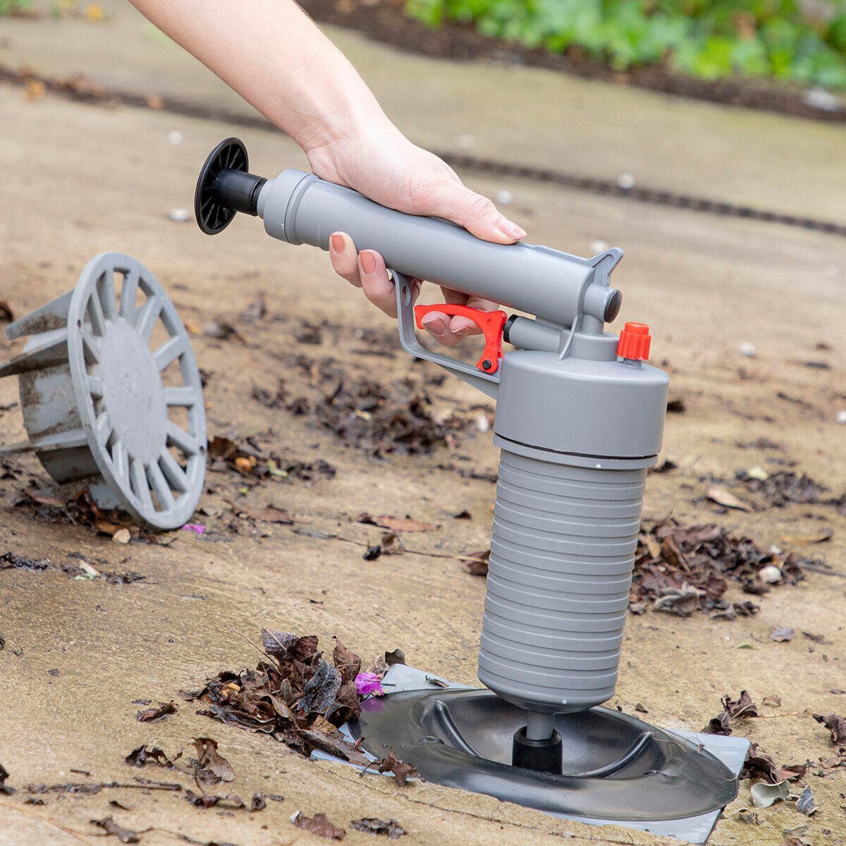 Pistola Desatascadora de Aire Comprimido Universal con Adaptadores KlinGun Fujos - Producto de alta calidad para tu hogar