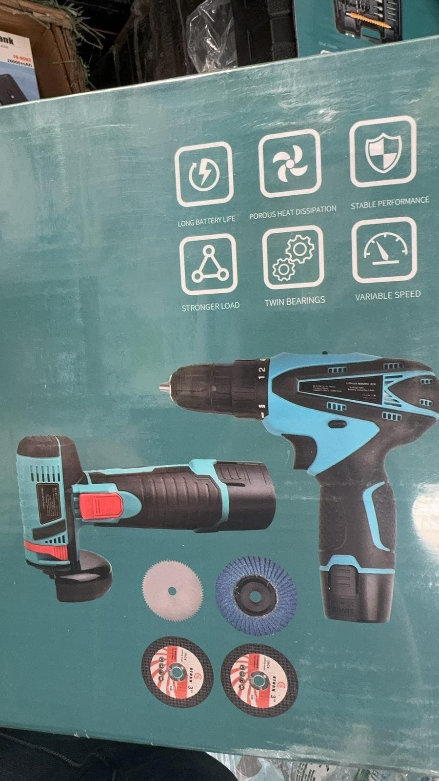 Juego de taladro y pulidora - Producto de alta calidad para tu hogar - Imagen 3