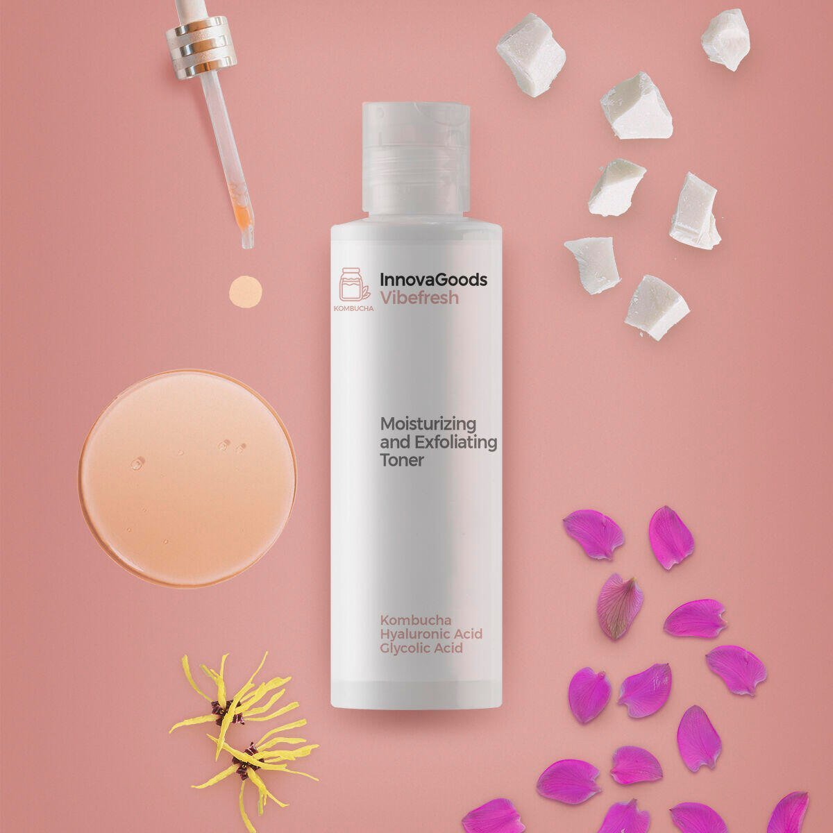 Tónico Facial Hidratante y Exfoliante Kombucha Vibefresh Fujos 150 ml - Producto de alta calidad para tu hogar - Imagen 4